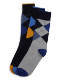 3Pk Argyle Design Socks
