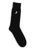 1Pk Gold Horse Emb Socks