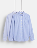 2 Pack Regular Fit Easy Iron Shirts