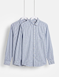 Full Sleeve Regular Fit Shirts, Pack Of 2