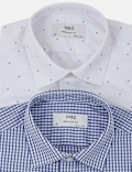 Pack Of 2 Full Sleeve Regular Fit Shirts