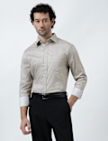 Cotton Rich Geometric Print Shirt
