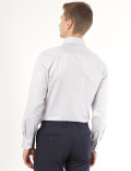 Pure Cotton Dobby Spread Collar Shirt