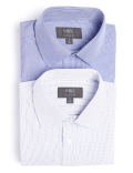 2PK Easy To Iron  Design Shirt