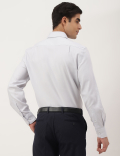 Pure Cotton Textured Spread Collar Shirt