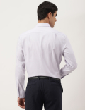 Pure Cotton Textured Spread Collar Shirt