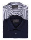 2 Pk Navy Mix Shirts