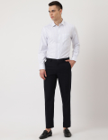 Pure Cotton Striped Collared Formal Shirt