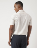 Pure Cotton Striped Half Sleeve Shirt