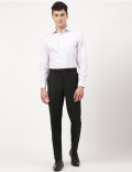 Pure Cotton Dobby Spread Collar Shirt