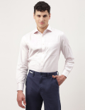 Pure Cotton Dobby Spread Collar Shirt