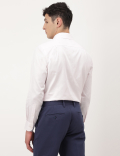 Pure Cotton Dobby Spread Collar Shirt