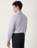 Pure Cotton Textured Classic Collar Shirt