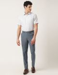 Pure Cotton Check Classic Collar Shirt