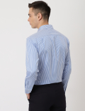 Pure Cotton Striped Classic Collar Shirt