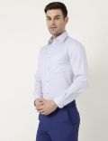 Pure Cotton Slim Fit Textured Shirt