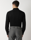 Slim Fit Cotton Rich Spread Collar Shirt