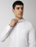 Slim Fit Cotton Rich Spread Collar Shirt