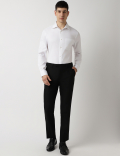 Slim Fit Cotton Rich Spread Collar Shirt