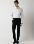 Pure Cotton Checks Spread Collar Shirt
