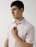 Pure Cotton Spread Collar Shirt