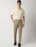 Pure Cotton Spread Collar Shirt