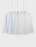 3pk Easy Iron Collared Shirts