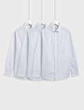 3pk Easy Iron Spread Collar Shirts