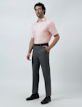 Pure Cotton Textured Short Sleeve Shirt