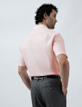 Pure Cotton Textured Short Sleeve Shirt