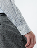 Cotton Rich Geometric Print Shirt