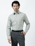 Pure Cotton Micro Check Shirt