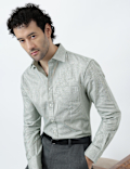Pure Cotton Micro Check Shirt