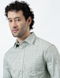 Pure Cotton Micro Check Shirt