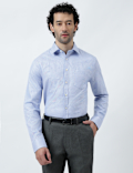 Pure Cotton Micro Check Shirt