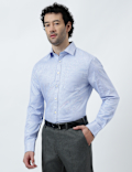 Pure Cotton Micro Check Shirt