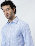 Pure Cotton Micro Check Shirt