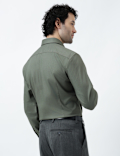Regular Fit Cotton Rich Textured Shirt