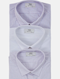 Pack Of 3 Full Sleeve Regular Fit Shirts