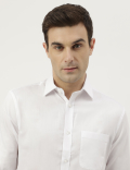 Plain Spread Collar Shirt