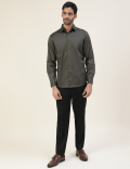 Cotton Slim Fit Solid Full Sleeves Shirt