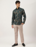 Premium Ornate Floral Print Slim Fit Shirt