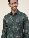 Premium Ornate Floral Print Slim Fit Shirt