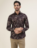 Premium Ornate Floral Print Slim Fit Shirt