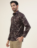 Premium Ornate Floral Print Slim Fit Shirt