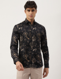 Premium Ornate Floral Print Slim Fit Shirt