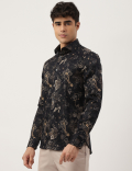 Premium Ornate Floral Print Slim Fit Shirt