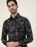Premium Ornate Floral Print Slim Fit Shirt