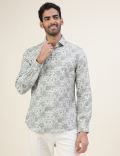 Premium Floral Structure Slim Fit Shirt