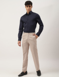 Premium Geometric Print Sateen Slim Fit Shirt